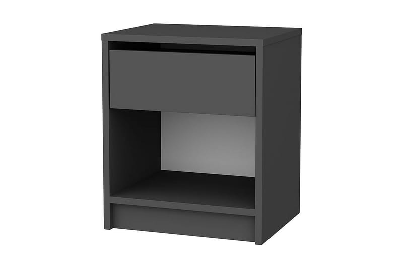 Rinorea Nattbord 44,6x52,8 cm - Antrasitt - Møbler - Bord - Avlastningsbord - Sengebord & nattbord