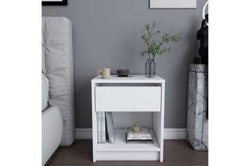 Rinorea Nattbord 44,6x52,8 cm - Hvit - Møbler - Bord - Avlastningsbord - Sengebord & nattbord