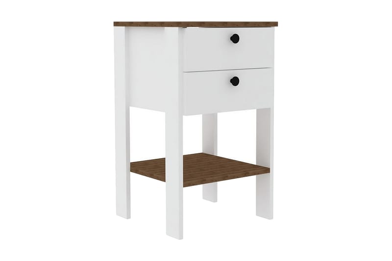 Rinorea Nattbord 44x75 cm - Hvit - Møbler - Bord - Avlastningsbord - Sengebord & nattbord
