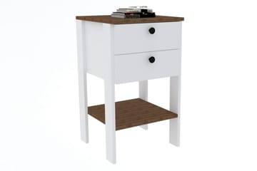 Rinorea Nattbord 44x75 cm - Hvit - Møbler - Bord - Avlastningsbord - Sengebord & nattbord