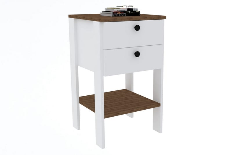 Rinorea Nattbord 44x75 cm - Hvit - Møbler - Bord - Avlastningsbord - Sengebord & nattbord