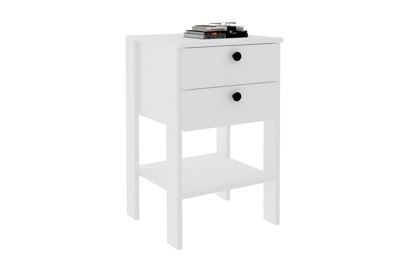 Rinorea Nattbord 44x75 cm - Hvit - Møbler - Bord - Avlastningsbord - Sengebord & nattbord