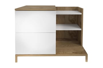 Rinorea Nattbord 72x60 cm - Hvit - Møbler - Bord - Avlastningsbord - Sengebord & nattbord