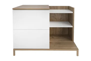Rinorea Nattbord 72x60 cm - Hvit - Møbler - Bord - Avlastningsbord - Sengebord & nattbord