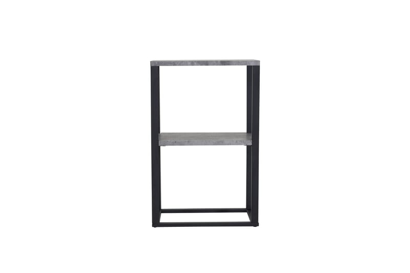 Rise Smalt Nattbord 45 cm med Oppbevaring i Tre med Metallstativ - Betonggrå - Møbler - Bord - Avlastningsbord - Sengebord & nattbord