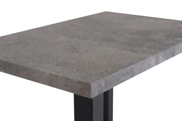 Rise Smalt Nattbord 45 cm med Oppbevaring i Tre med Metallstativ - Betonggrå - Møbler - Bord - Avlastningsbord - Sengebord & nattbord