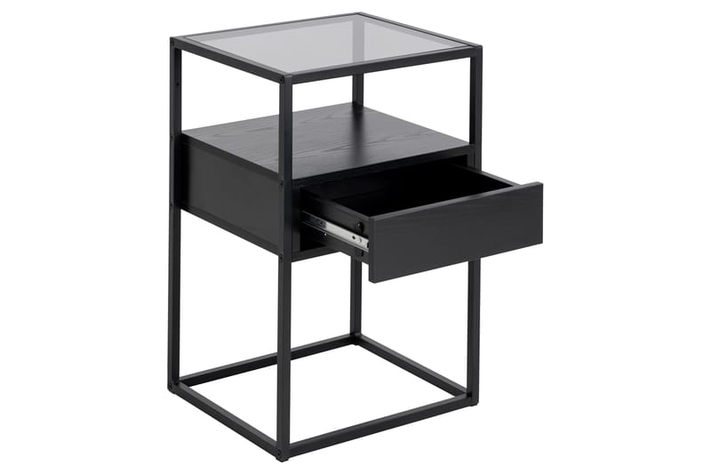 Sakila Nattbord 35 cm - Sort - Møbler - Bord - Avlastningsbord - Sengebord & nattbord