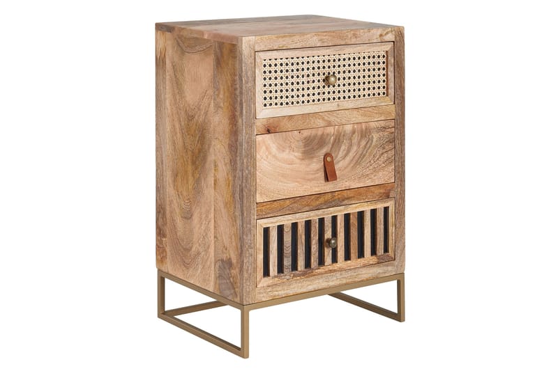 Seddik Nattbord 30 cm Rektangulær, Brun