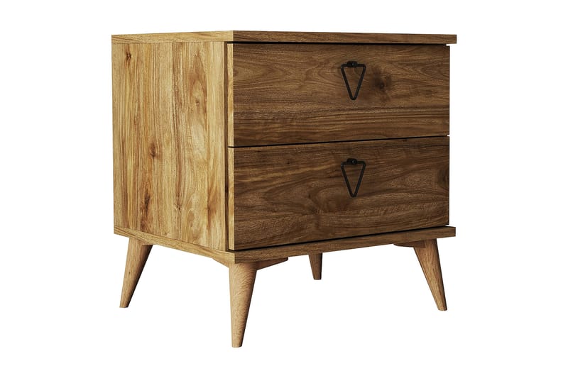 Sengebord og nattbord Heibert nattbord 52 cm Valnöt, undefined