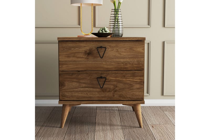 Sengebord og nattbord Heibert nattbord 52 cm Valnöt - Møbler - Bord - Avlastningsbord - Sengebord & nattbord