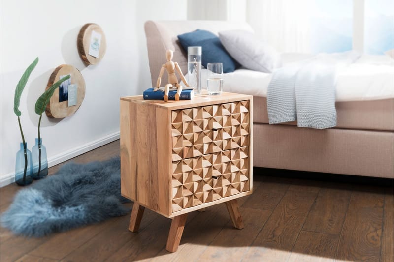 Seufert Nattbord 44 cm - Brun - Møbler - Bord - Avlastningsbord - Sengebord & nattbord
