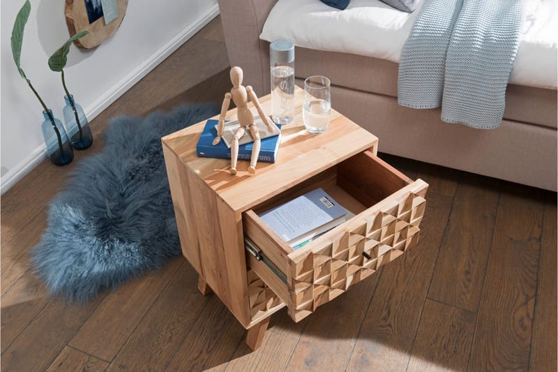 Seufert Nattbord 44 cm - Brun - Møbler - Bord - Avlastningsbord - Sengebord & nattbord
