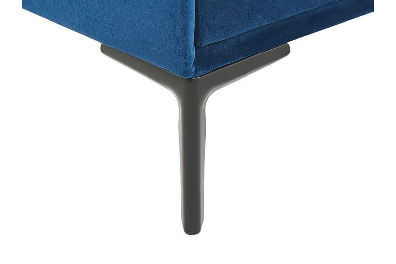 Sezanne Nattbord 44 cm - Fløyel/Blå - Møbler - Bord - Avlastningsbord - Sengebord & nattbord