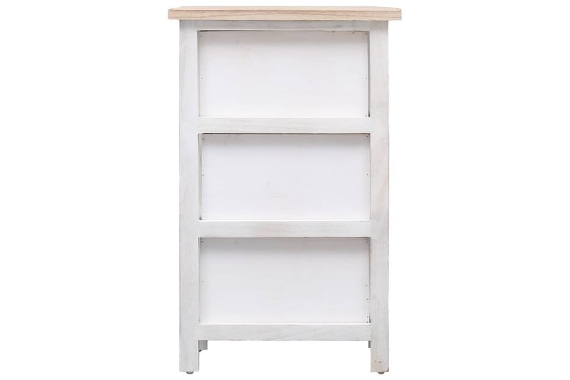 Sideskap 35x25x57 cm keisertre - Hvit - Møbler - Bord - Avlastningsbord - Sengebord & nattbord