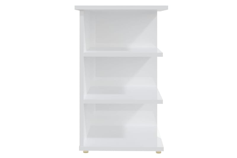 Sideskap høyglans hvit 35x35x55 cm sponplate - Hvit - Møbler - Bord - Avlastningsbord - Sengebord & nattbord