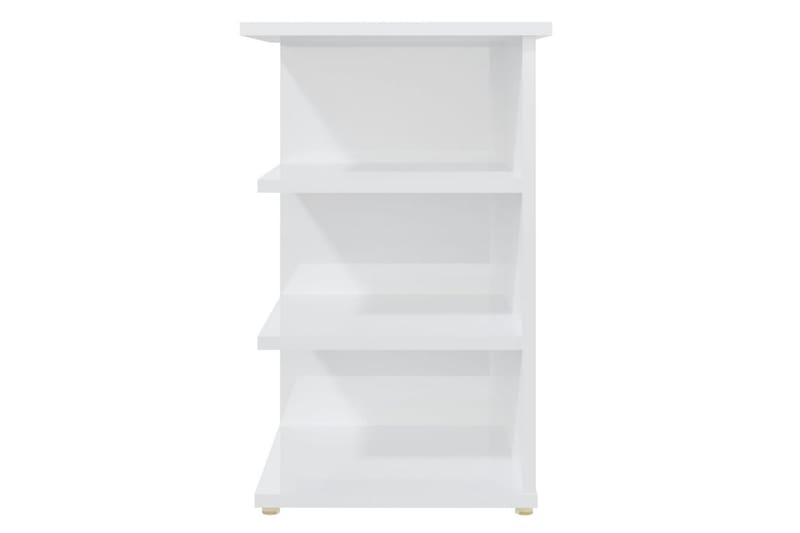 Sideskap høyglans hvit 35x35x55 cm sponplate - Hvit - Møbler - Bord - Avlastningsbord - Sengebord & nattbord