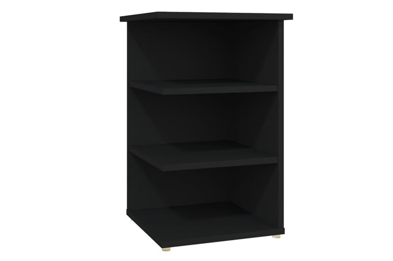 Sideskap svart 35x35x55 cm sponplate - Svart - Møbler - Bord - Avlastningsbord - Sengebord & nattbord