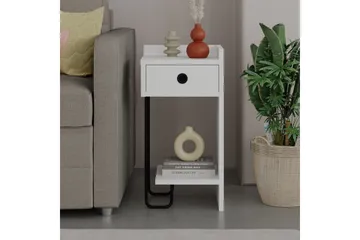 Sirius Nattbord 32x30 cm Hvit - Hanah Home - Møbler - Bord - Avlastningsbord - Sengebord & nattbord