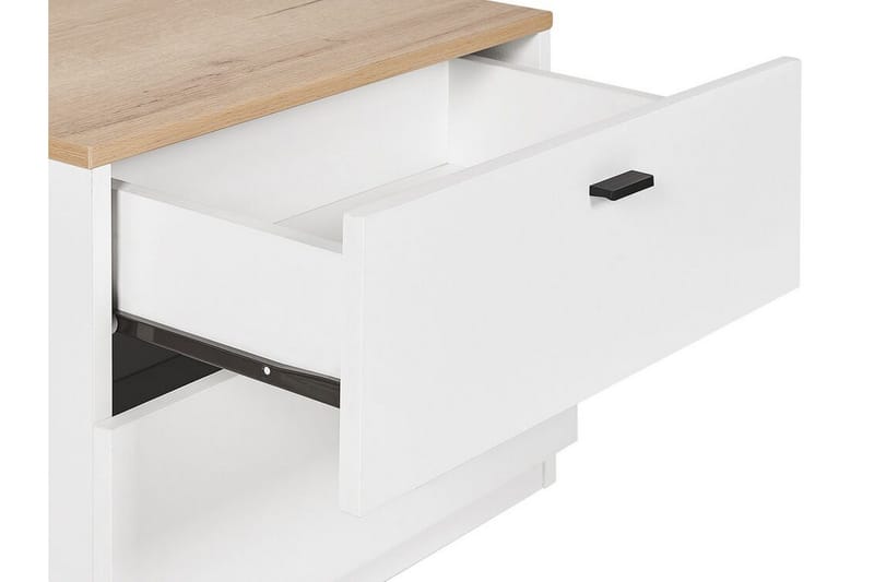 Sofabord hvit/lys trefarge EDISON - Hvit - Møbler - Bord - Avlastningsbord - Sengebord & nattbord