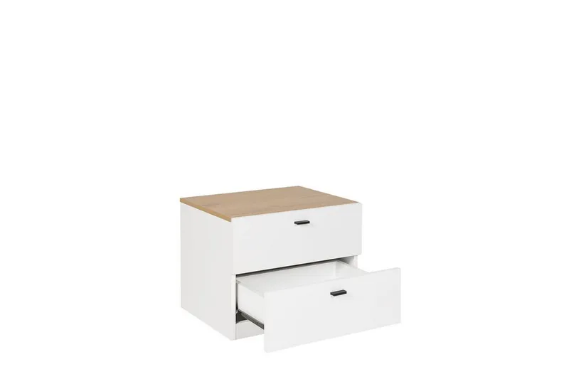 Sofabord hvit/lys trefarge EDISON - Hvit - Møbler - Bord - Avlastningsbord - Sengebord & nattbord