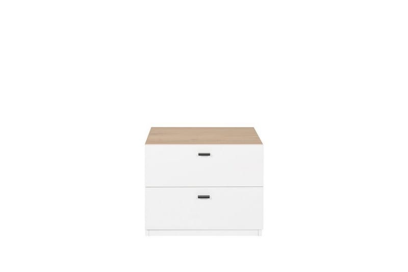 Sofabord hvit/lys trefarge EDISON, Hvit