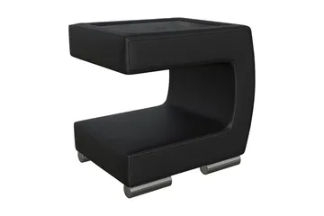 Stoliv Nattbord 43 cm Høyre - Økolær/Svart - Møbler - Bord - Avlastningsbord - Sengebord & nattbord