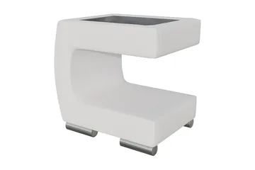 Stoliv Nattbord 43 cm Venstre - Økolær/Hvit - Møbler - Bord - Avlastningsbord - Sengebord & nattbord