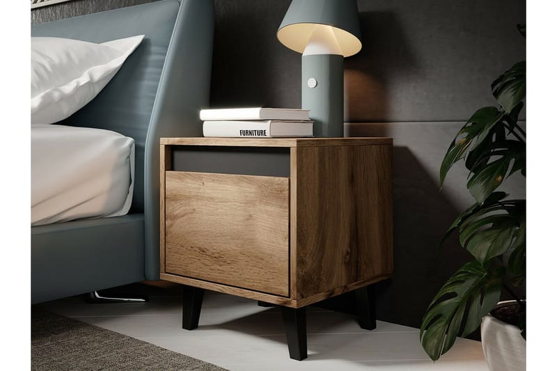 Strontian Sängbord 40 cm Scandinavian Choice Anthracite - Møbler - Bord - Avlastningsbord - Sengebord & nattbord