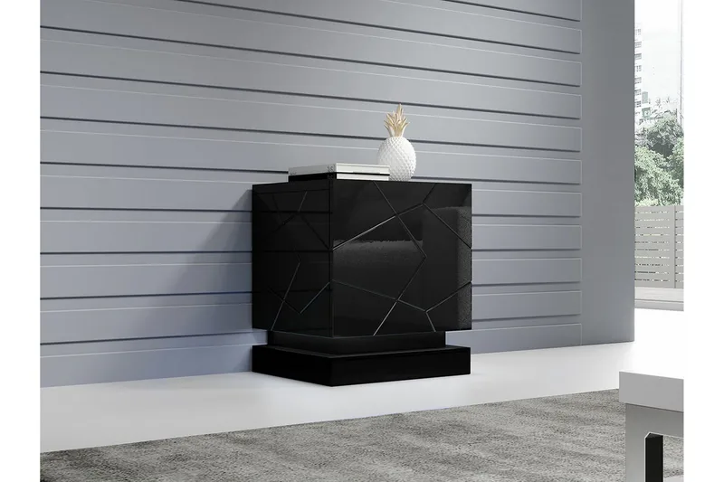 Strontian Sängbord 46 cm Scandinavian Choice Black - Møbler - Bord - Avlastningsbord - Sengebord & nattbord