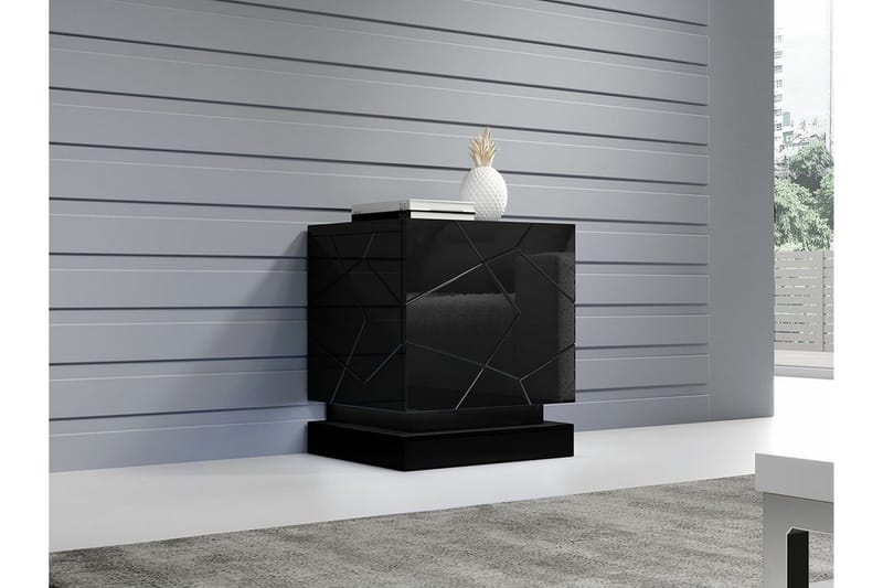 Strontian Sängbord 46 cm Scandinavian Choice Black - Møbler - Bord - Avlastningsbord - Sengebord & nattbord