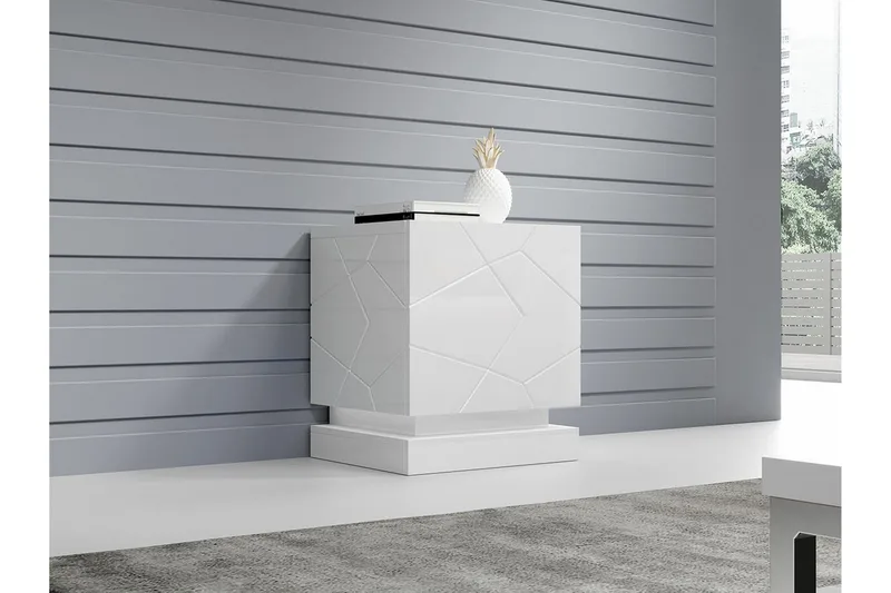 Strontian Sängbord 46 cm Scandinavian Choice White - Møbler - Bord - Avlastningsbord - Sengebord & nattbord