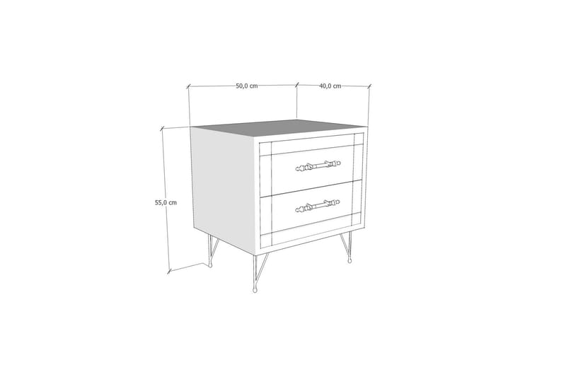 Sumar Nattbord 50 cm - Eik - Møbler - Bord - Avlastningsbord - Sengebord & nattbord