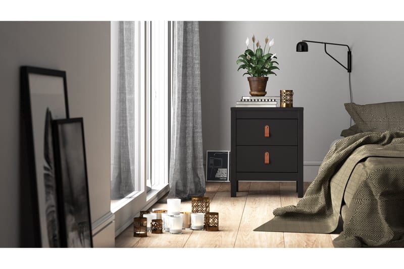 Vallvidera Nattbord 44 cm - Svart - Møbler - Bord - Avlastningsbord - Sengebord & nattbord