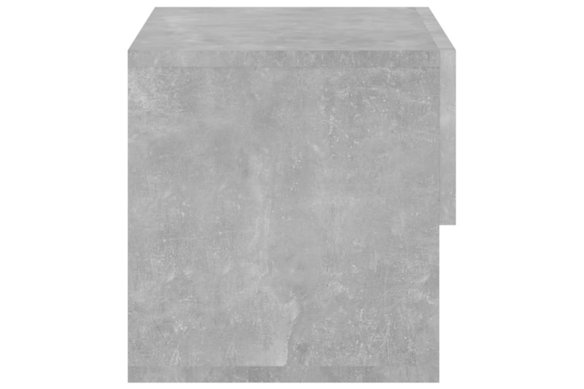 Veggmonterte nattbord 2 stk betonggrå konstruert tre - Grå - Møbler - Bord - Avlastningsbord - Sengebord & nattbord