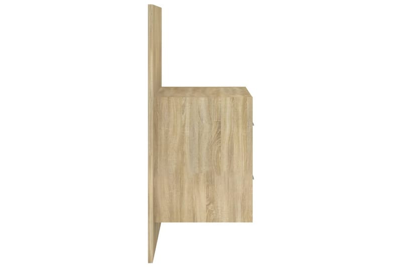 Veggmonterte nattbord 2 stk sonoma eik konstruert tre - Brun - Møbler - Bord - Avlastningsbord - Sengebord & nattbord