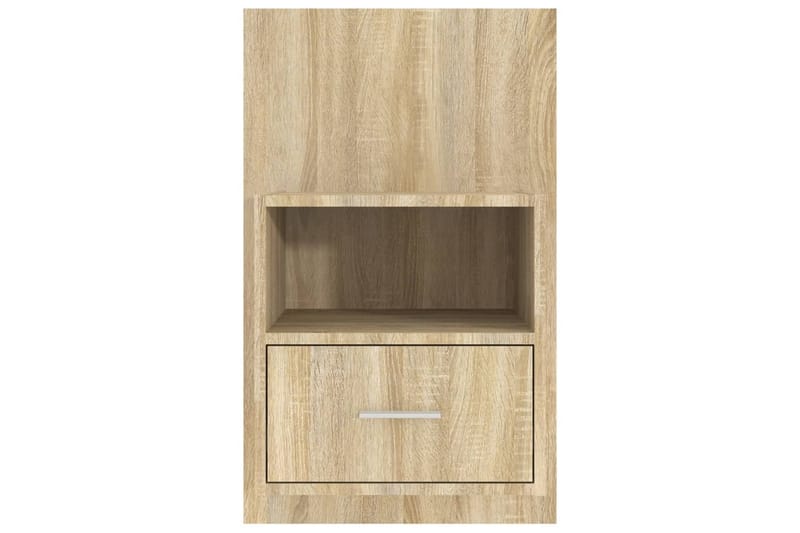 Veggmonterte nattbord 2 stk sonoma eik konstruert tre - Brun - Møbler - Bord - Avlastningsbord - Sengebord & nattbord