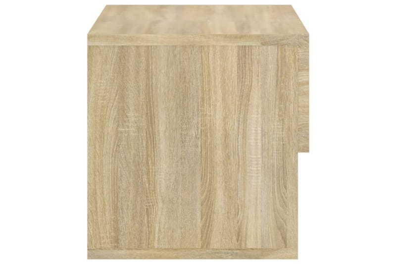Veggmonterte nattbord 2 stk sonoma eik konstruert tre - Brun - Møbler - Bord - Avlastningsbord - Sengebord & nattbord