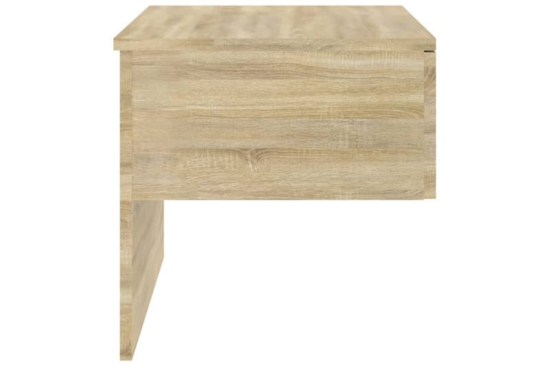 Veggmonterte nattbord 2 stk sonoma eik konstruert tre - Brun - Møbler - Bord - Avlastningsbord - Sengebord & nattbord