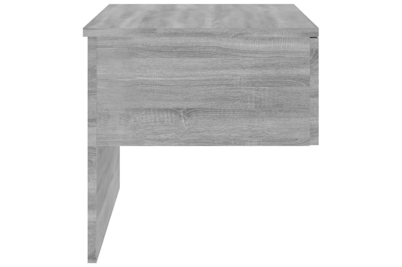 Veggmonterte nattbord grå sonoma konstruert tre - Grå - Sengebord & nattbord