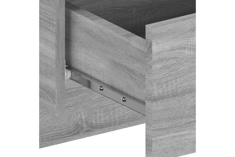 Veggmonterte nattbord grå sonoma konstruert tre - Grå - Sengebord & nattbord