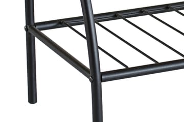 Zenon Nattbord 54 cm med Oppbevaring Hylle - Svart/Natur - Møbler - Bord - Avlastningsbord - Sengebord & nattbord