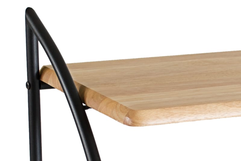 Zenon Nattbord 54 cm med Oppbevaring Hylle - Svart/Natur - Møbler - Bord - Avlastningsbord - Sengebord & nattbord