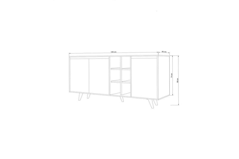 Seria Konsollbord 140 cm - Beige - Møbler - Bord - Avlastningsbord - Gangbord