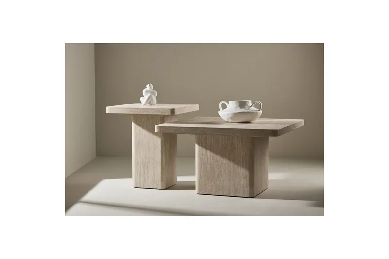 Set table Beige - Møbler - Bord - Avlastningsbord - Settbord