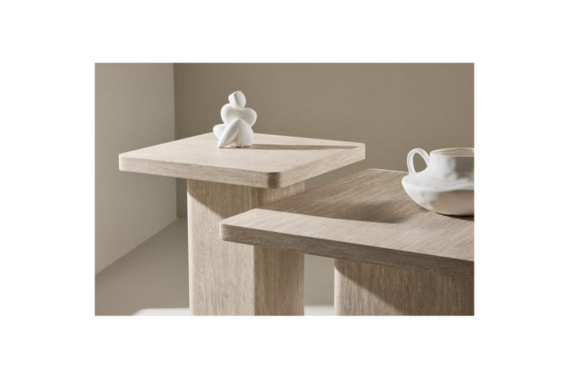 Set table Beige - Møbler - Bord - Avlastningsbord - Settbord