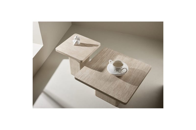 Set table Beige - Møbler - Bord - Avlastningsbord - Settbord