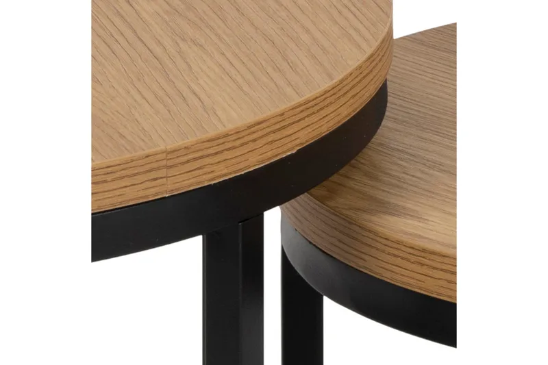 Belgrat Satsbord Rund - Natur - Møbler - Bord - Avlastningsbord - Settbord
