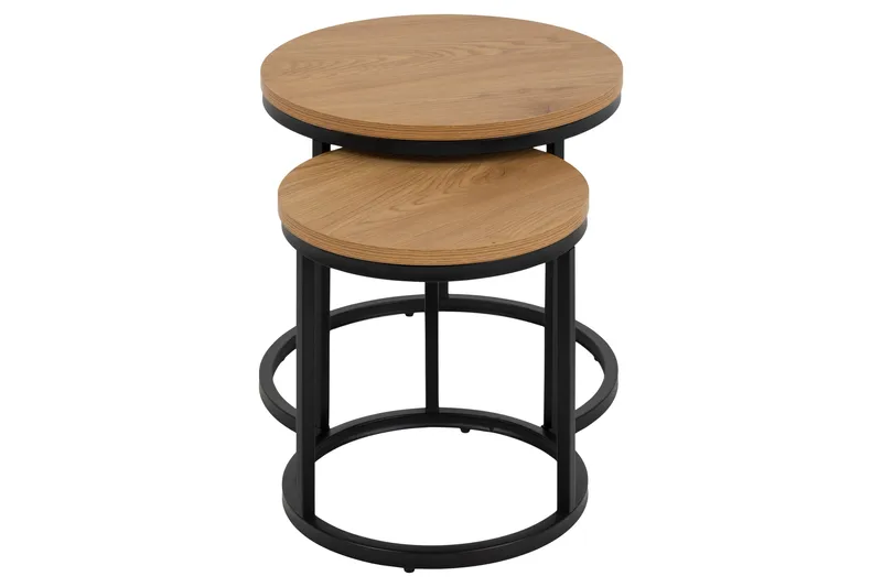 Belgrat Satsbord Rund - Natur - Møbler - Bord - Avlastningsbord - Settbord