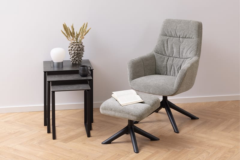 Cynthia Settbord - Sort - Møbler - Bord - Avlastningsbord - Settbord