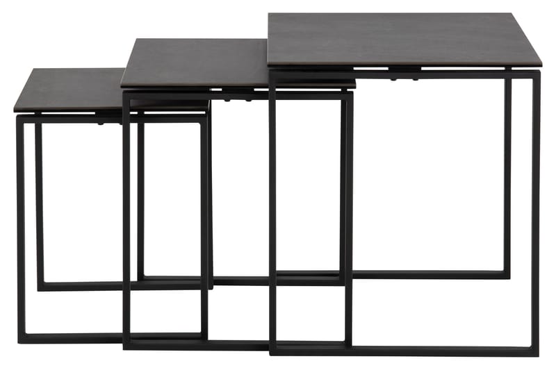 Cynthia Settbord - Sort - Møbler - Bord - Avlastningsbord - Settbord